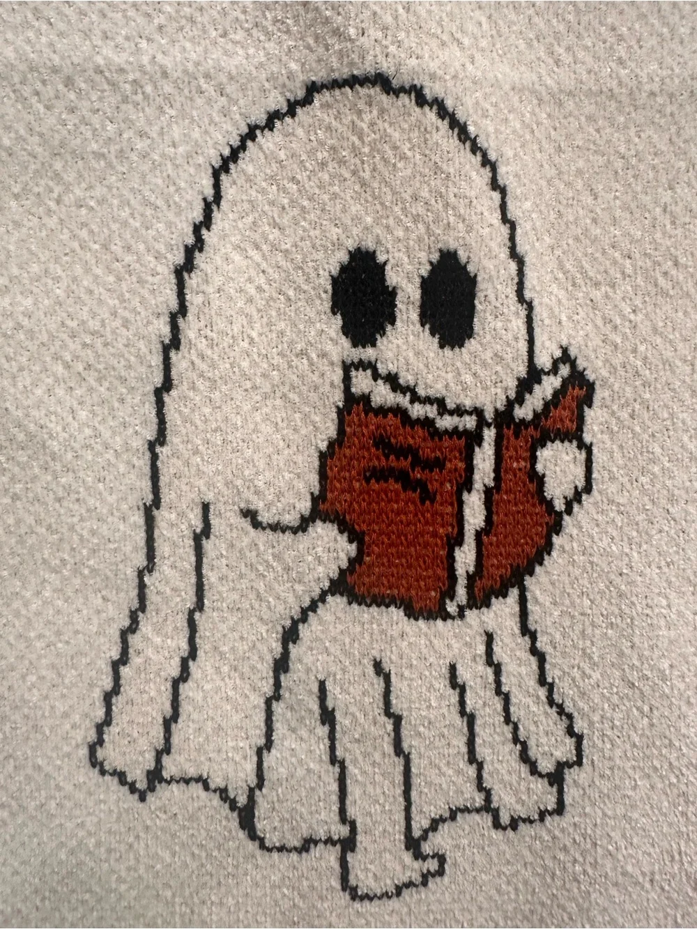 Goblin and Ghoul Halloween Ghost Reading Book Throw Blanket